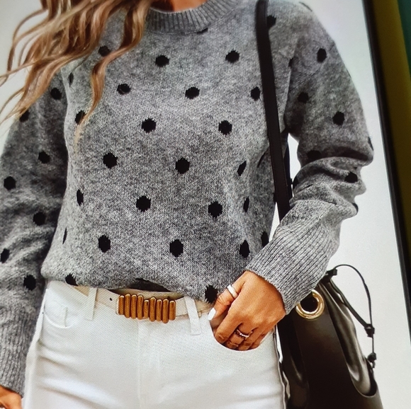 Polka Dotted Sweater - Picture 2 of 8